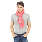 FabSeasons Pink Chexs Cotton Scarf, Scarves, Stole and Shawl for Men & Women