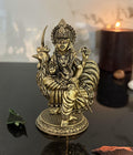 SVARUP Brass Bahuchar MATA Idol Kuldevi Maa Statue for Pooja Gift Home Puja Temple Murti Height 4.5 Inch