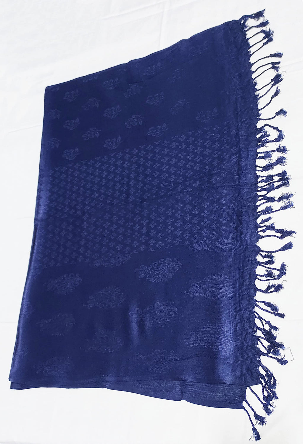 Saba Fashion Women Viscose Jaqurd Scarf/Shawl/Dupatta/Hijab/Wrap/Scarves/Stoles (NAVY BLUE)