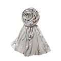 FAHABO Scarf Woman Premium Self-Woven Satin Silk Scarves | Hijab Scarf | Headscarf | Neck Scarf | Stoles | Wraps (Maritime Beige)