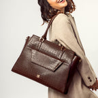 Strokes by Namrata Mehta Mahogany Mystique Grande Tote bag for 17 laptop