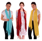 KISER Cotton Scarf for Women | Lightweight Ladies Stole for Summer | Soft Breathable Dupatta Style Scarf | 70 x 180 cm