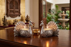 KridayKraft Designed with a Versatile Central Cavity, This Peacock Serves as a Stunning tealight Candle Holder, a mini Indoor Planter, a Unique Pen Stand, or a Sophisticated Vanity Organizer.