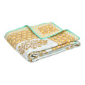 BLOCKS OF INDIA 100% Cotton Dohar King Size Reversible Hand Block Printed Malmal Summer Dohar/Blanket (Color 7) Kafalo
