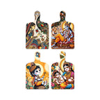 Artvibes Spiritual Little Krishna Theme Wall And Door Hanging for Home | Spiritual Decor Items | Wall Sculpture | Signs & Plaques | Artwork| Stylish Modern Decor Item | Gift Items (WH_5655N), Set of 4