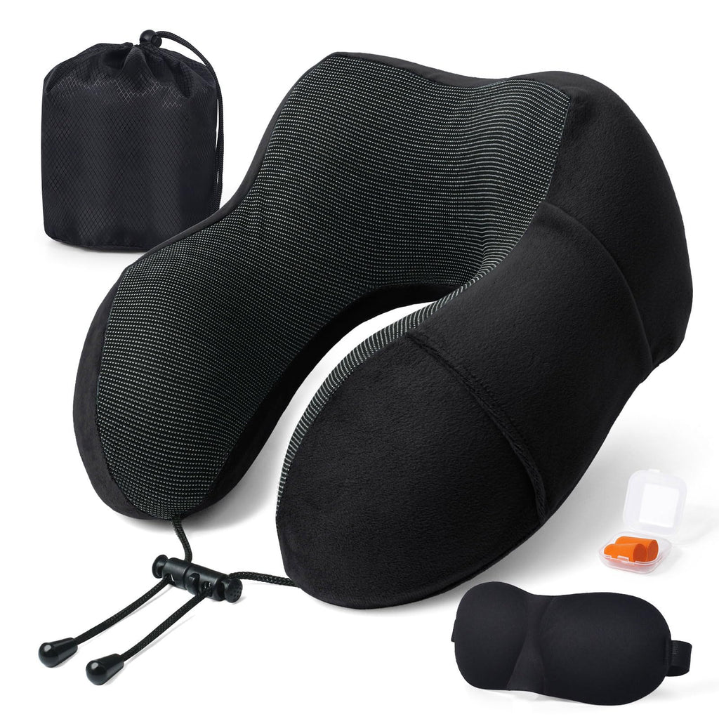 Shoppax Adjustable 100% Super Soft Cotton Eye Mask Sleep Mask Super Smooth Sleep Mask and Blind Fold (Black)