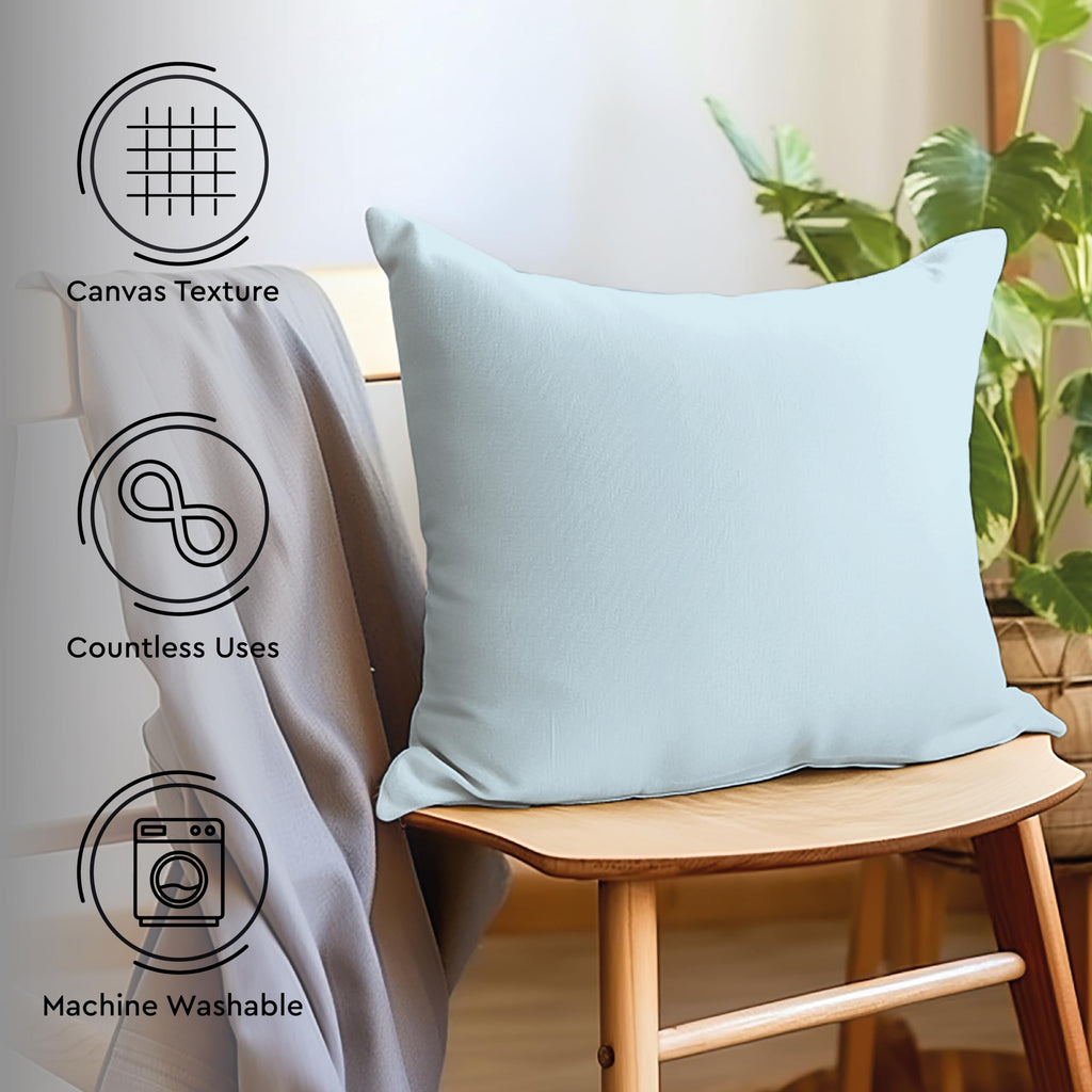 Encasa XO Cushion Covers, No Inserts, Cotton Throw Pillow Cases