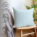 Encasa XO Cushion Covers, No Inserts, Cotton Throw Pillow Cases