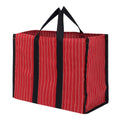 DOUBLE R BAGS Big Eco Cotton Canvas Shopping Bag | Red Jhola Bag for Milk, Grocery, Fruits & Vegetables | Reinforced Handles | 43×21×35.5 cm | 1 Compartment Kitchen Essential (Pack of 1)