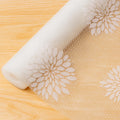 RATAVA Waterproof White Flower Shape Kitchen Drawer Liner for Kitchen, Fridge, Cabinet, Cupboard & Table Protection | Washable, Reusable, Anti-Slip Mat, Kitchen Drawer mat, Table mat 1PC (45x300cm) Kafalo