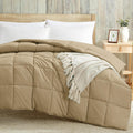 Luxury 100 GSM Summer Comforter Single Bed All Season AC Comforter/Blanket/Duvet Soft & Breathable Lightweight (60 X 90 Inches) - Single Bed Comforter - Beige Color Kafalo