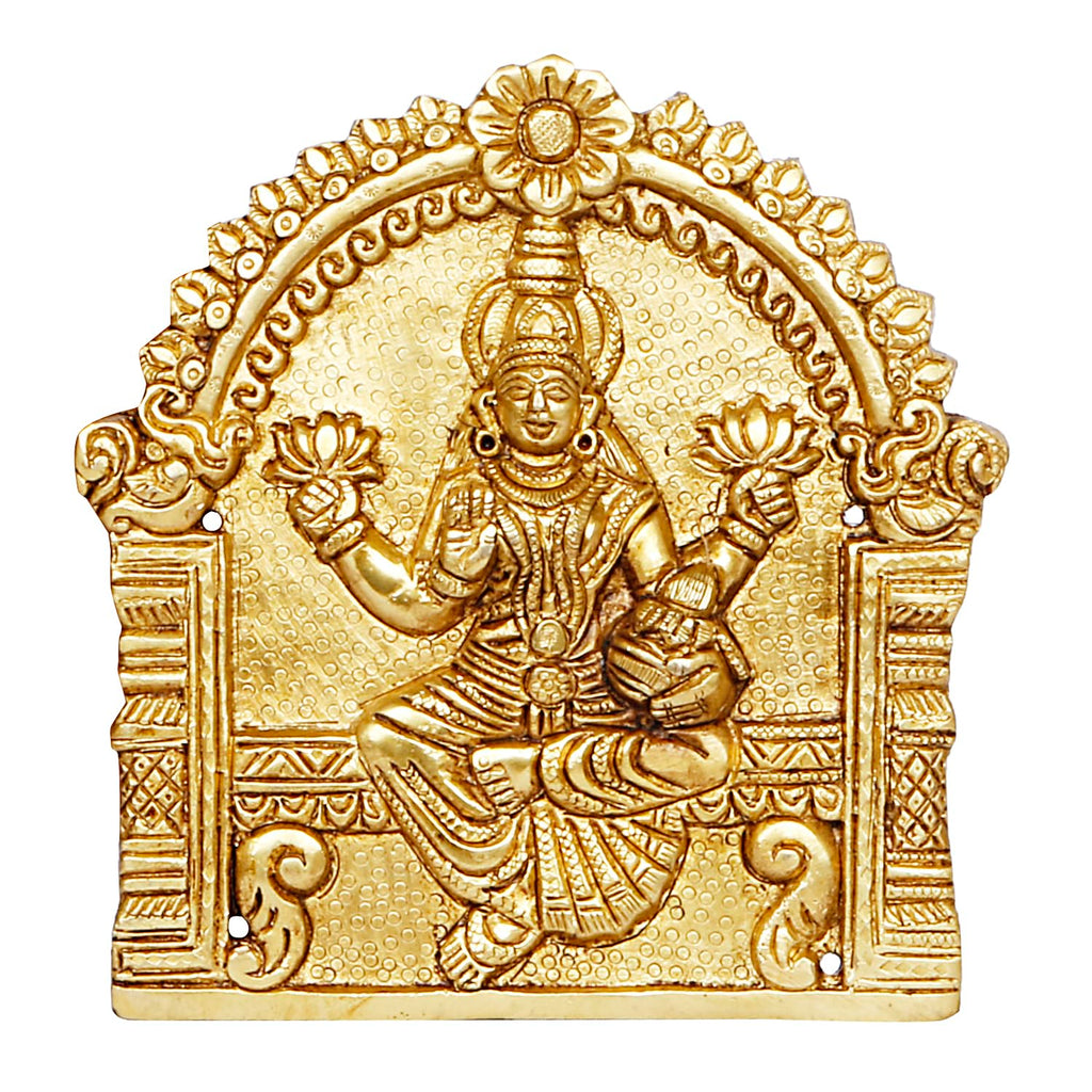 ARTVARKO Brass Ashtalakshmi Laxmi Set of 8 Pcs Ashta Lakshmi Wall Hanging for Diwali Pooja Mandir Temple Office Décor Marriage (5.5x5.5 Inch Each Idol) Gold
