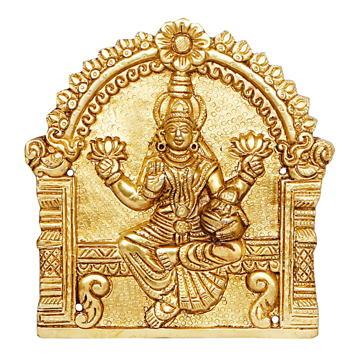 ARTVARKO Brass Ashtalakshmi Laxmi Set of 8 Pcs Ashta Lakshmi Wall Hanging for Diwali Pooja Mandir Temple Office Décor Marriage (5.5x5.5 Inch Each Idol) Gold