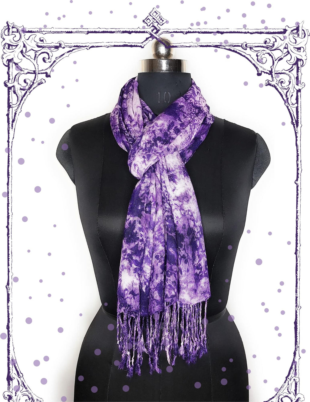 Chandwasia Rayon Shades Shibori Pattern Scarf, Scarves, Viscose Fabric Stole & Shawl Design for Men & Women for Summer & Winters