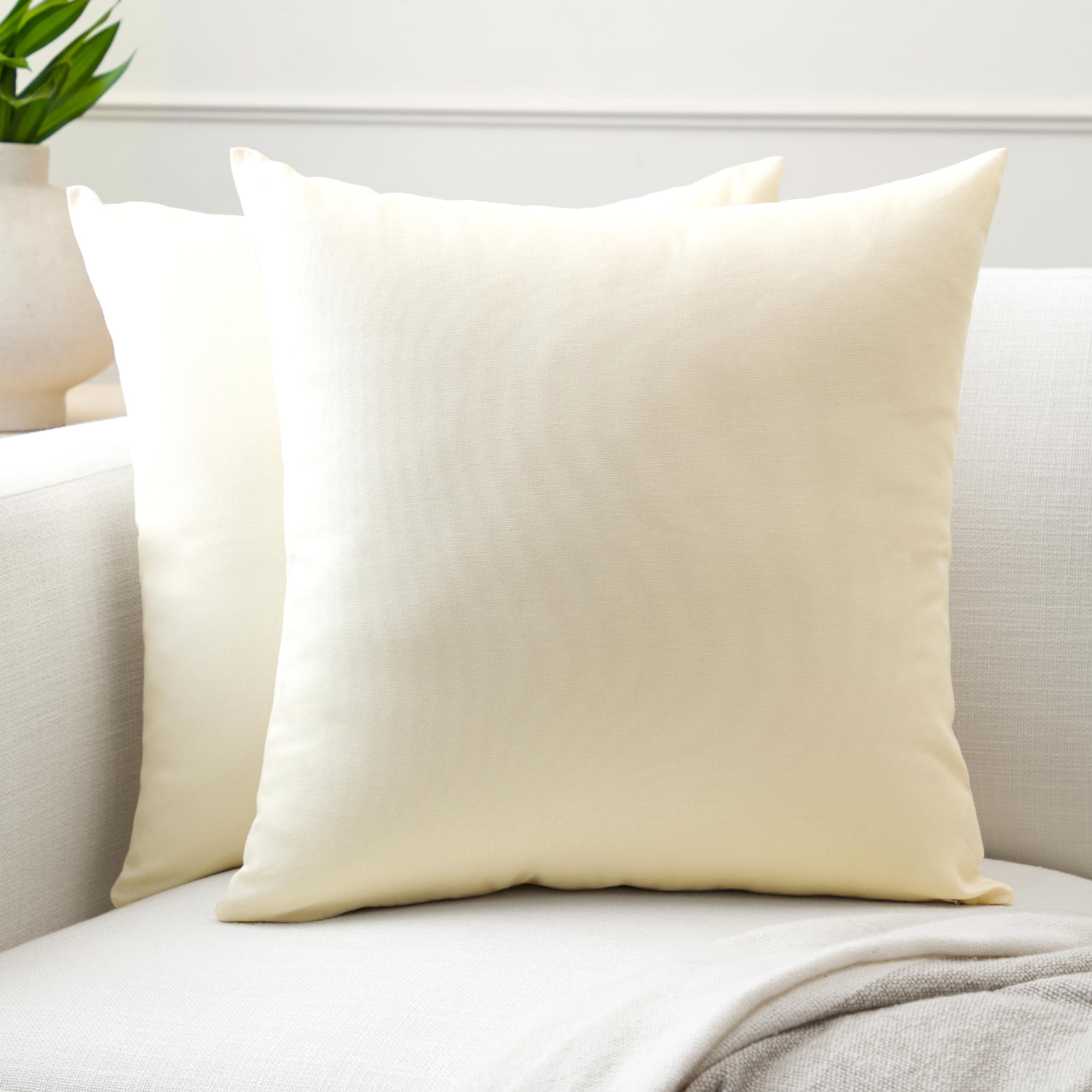 Encasa XO Cushion Covers, No Inserts, Cotton Throw Pillow Cases