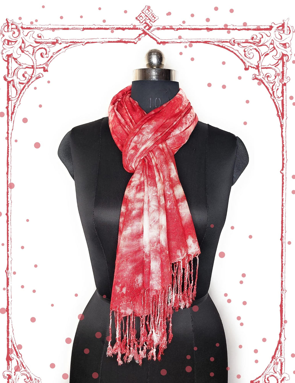 Chandwasia Rayon Shibori Pattern Scarf for Men & Women | Soft Viscose Fabric Stole & Shawl | Lightweight All-Season Summer & Winter Wear | 28 x 72 Inches