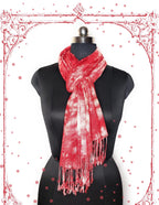Chandwasia Rayon Shibori Pattern Scarf for Men & Women | Soft Viscose Fabric Stole & Shawl | Lightweight All-Season Summer & Winter Wear | 28 x 72 Inches
