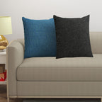 Yellow Weaves Jute Texture Cushion Covers, 12 X 12 Inches, Multicolor, Set of 2-250 TC
