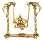 Prince Home Decor & Gifts Ganpati Jhoola Murti for Home Decor, Mother/Father's Day, Anniversary, Birthday (Multicolour, Standard).