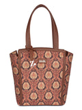 ZOUK Rhea Kapoor Adira Tote Bag for Women | Stylish Handbag for Woman | Premium Tote Bags | Purse Handbag | Big Size Stylish Hand Bags | Jodhpur Damask