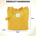Kraptick Tote Bags – Shoulder Stylish Tote Bag for Everyday Use For Women Compact Reusable Perfect as a Grocery Tote Bag, Shopping Bags for Girls (Yellow)