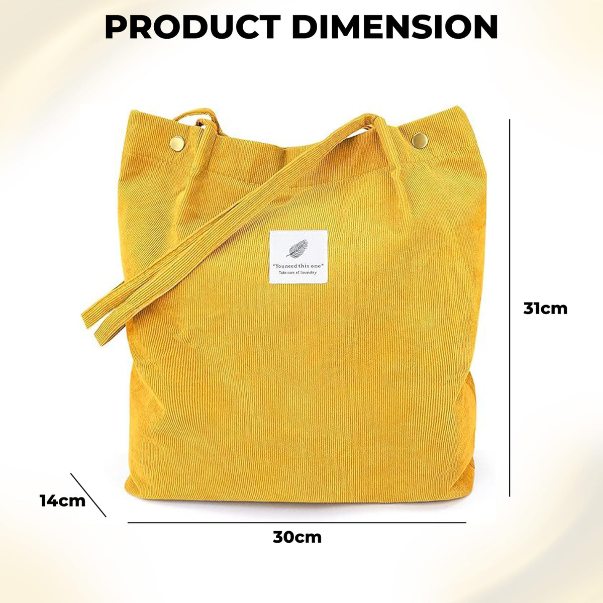 Kraptick Tote Bags – Shoulder Stylish Tote Bag for Everyday Use For Women Compact Reusable Perfect as a Grocery Tote Bag, Shopping Bags for Girls (Yellow)
