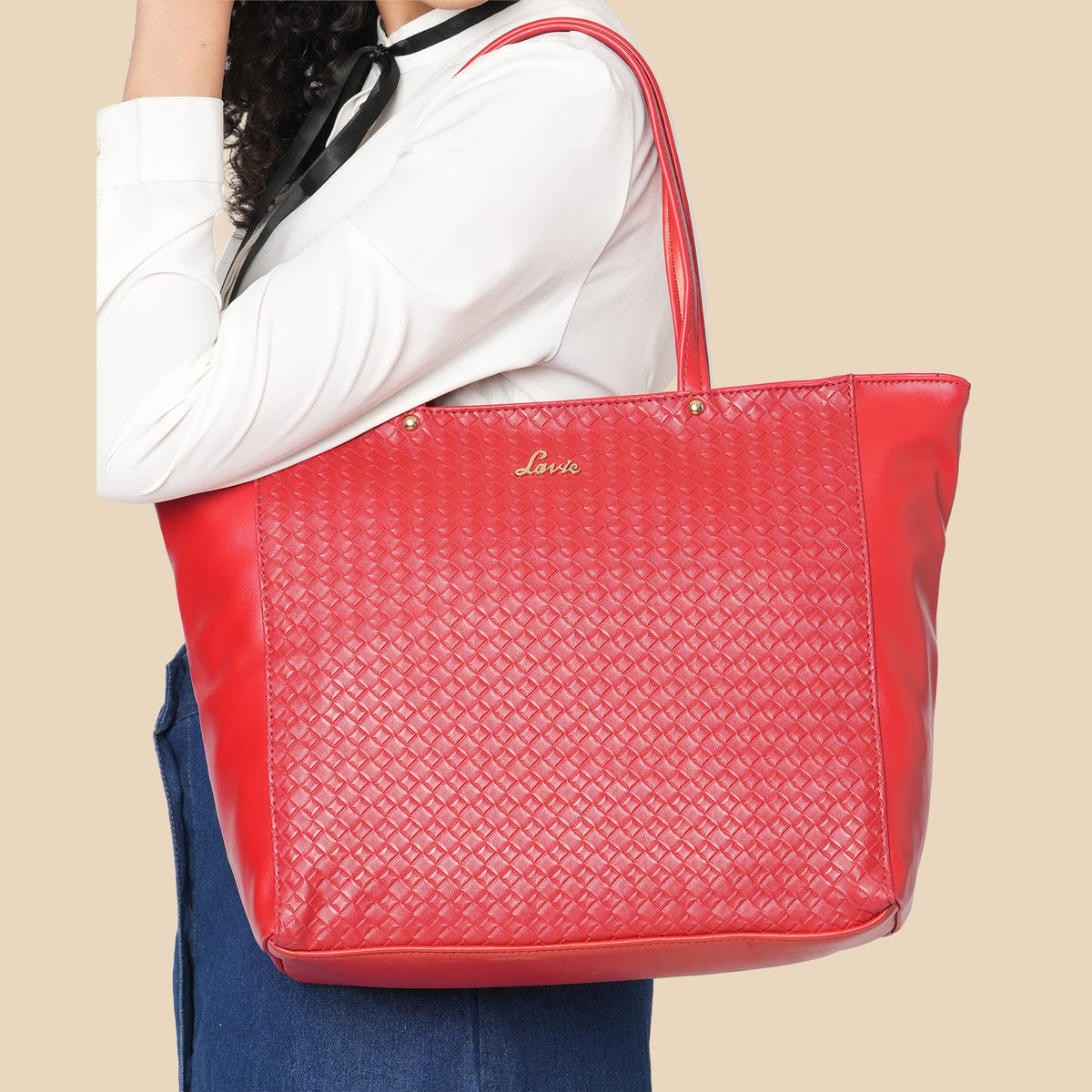 Lavie Women's Nova Tote Handbag (Red)