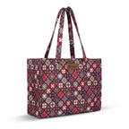 Stylique Jute Cotton Premium Tote Handbag for Women | Spacious Office Laptop Shoulder Bag | Ecofriendly Canvas Shopping Purse for College, Travel, Market & Daily Carry