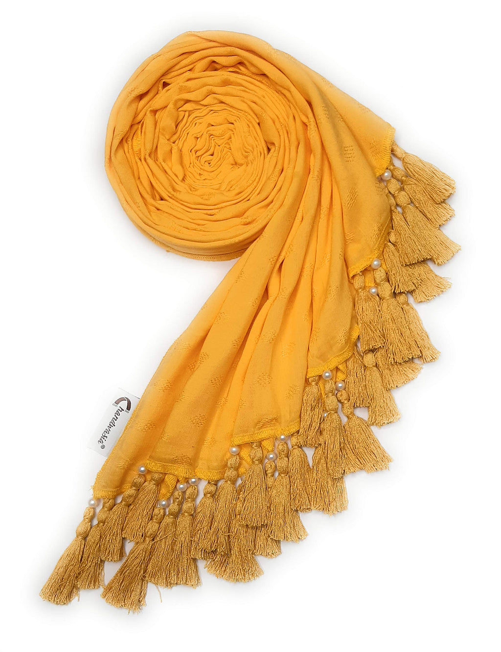 Chandwasia scarves, Viscose Fabric stole & Shawl || Scarf Stoles for Girls/Ladies/Women/Men for Summer & Winters(Yellow)