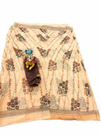 Raashreya Fashions Digital Print Chiffon Saree (Mustard)