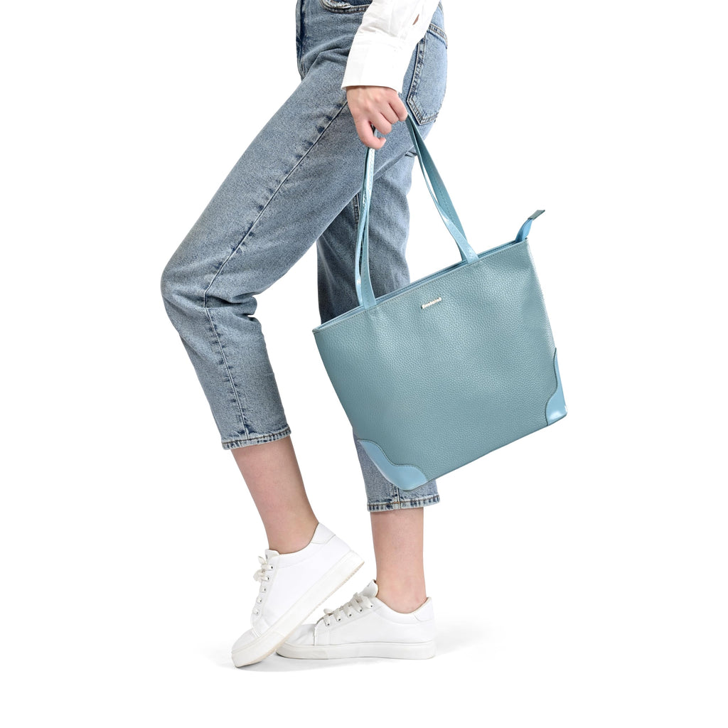 Fastrack Everyday Chic Tote Bag | Faux-Leather Women's Handbags | Tote for Casual Carry | Tote for Casual Carry