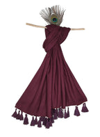 Chandwasia Viscose Fabric Stole & Shawl for Women & Girls | Soft Lightweight Scarf for Summer & Winter - Wine