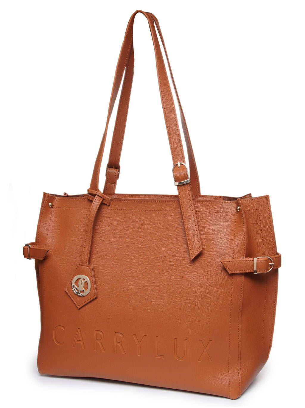 Carrylux Soft PU Textured Tote Bag for Women
