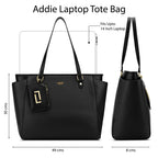 Lavie Luxe Women's Addie Large Laptop Tote Handbag | Fits Upto 15 Inch Laptop | Laptop Bag for Work | Ladies purse | Stylish Shoulder Bag | Gift For Women