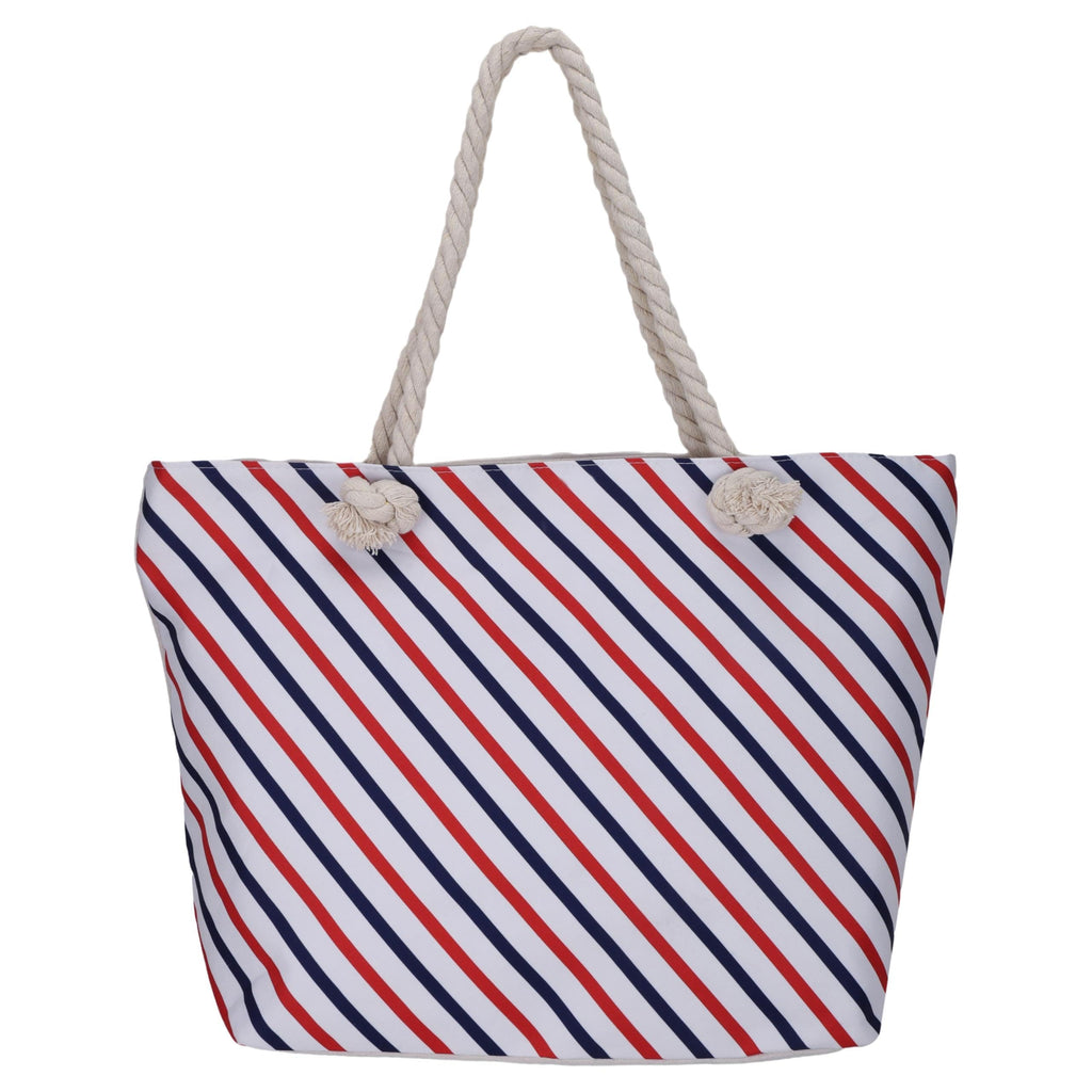 SIBY Tote Bag - Canvas Rope Handle Bag with Zipper Closure, Spacious Interior Pocket - Modern Style, Ideal for All Occasions