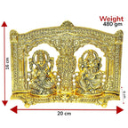 KridayKraft Laxmi Ganesh Idol Showpiece Metal Lakshmi Ganesh Statue Diwali Home Decoration Items Lakshmi Ganesh for Diwali puja
