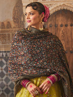 Pashmoda Women Rangrez Kaani Wool Blend Kashmiri Shawl, Stole, Scarf, Luxury Pashmina Evening Wrap (Size: 101 X 203 CM)