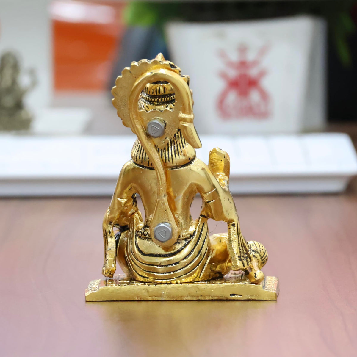 KridayKraft Hanuman ji Metal Statue,Bajrangbali Murti for Pooja & Decor Your Home,Office,Religious Idol Statue Gift Purpose,Table Showpiece Figurines,(Pack of 1 Hanuman Ji Murti) for Car Dashboard...