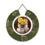 Artvibes Shrinath Ji Pichwai Art Round Shape MDF Wooden Wall Decor Items for Home Décor | Spiritual Decor Items | Wall Poster | Graphic Art| Stylish Modern Decor Item | Gift Items (WH_9806N)