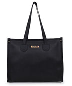 LEGAL BRIBE Textured Tote bag (Dark Black)