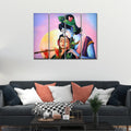 VIBECRAFTS Shree Radha Krishna 4 Pieces Canvas Wall Painting Fitted With Wooden Frame For Home | Office | Living Room | Gift(PTVC4Pcs1_13510)
