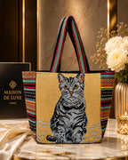 CULT FACTORY Printed Office Tote Bag for Woman Big Size Hand Bags for Women Stylish Ladies Purse (Grey)