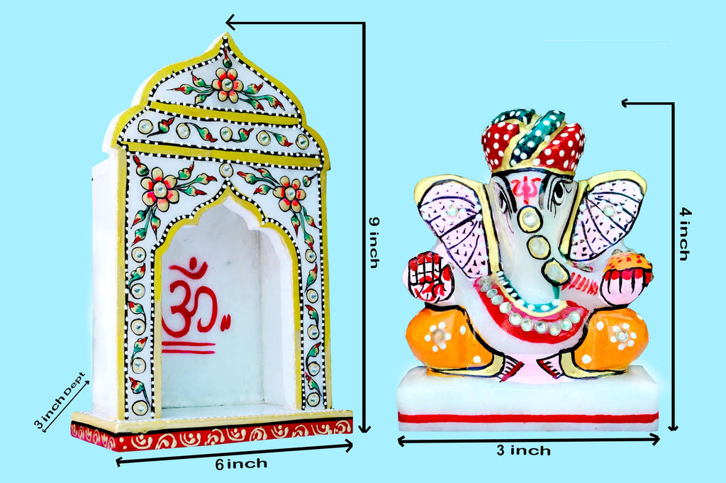 Super Marble Small Size Temple with Murthi