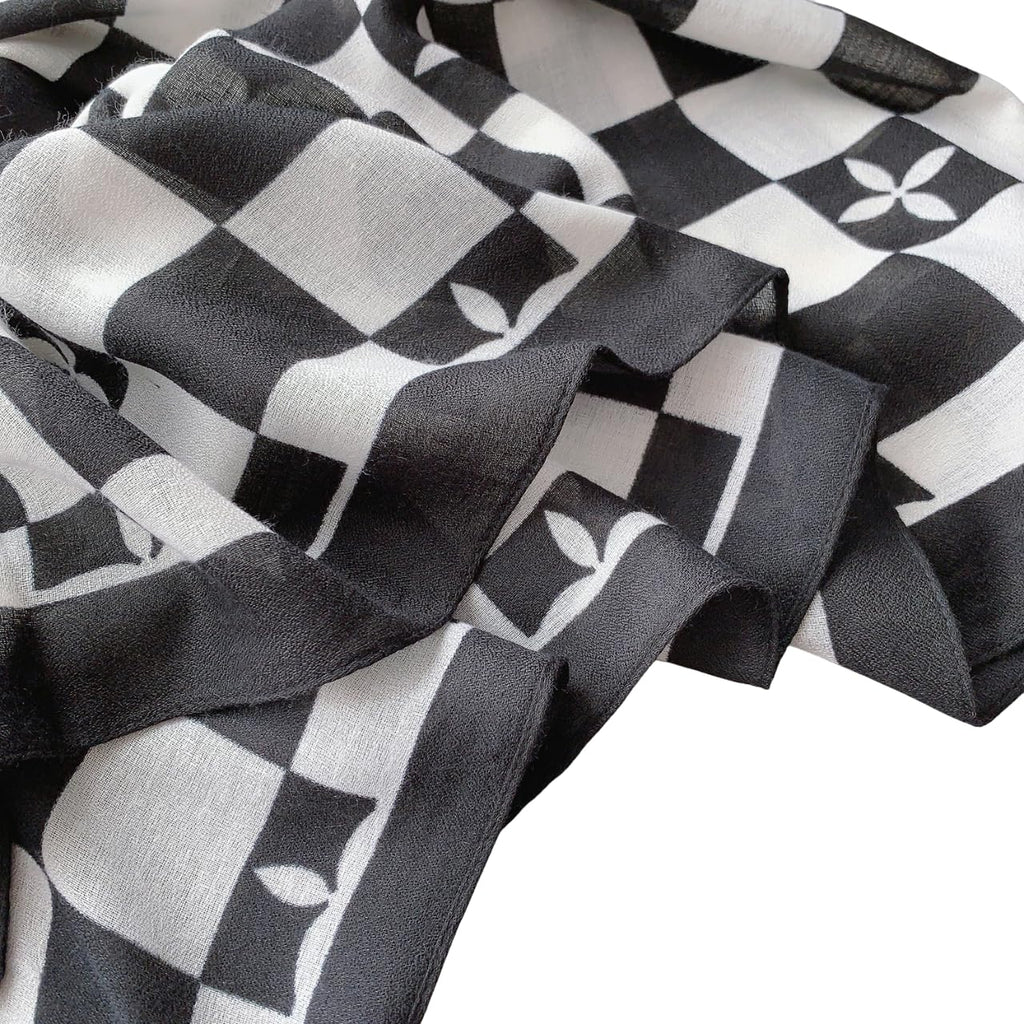 CrossKulture Viscose Scarf | Lightweight & Long | Stole for Women - Stylish Design | Neck Scarf, Hair Scarf, & Head Scarf for Women & Girls | All Season Accessory (Graphical14)