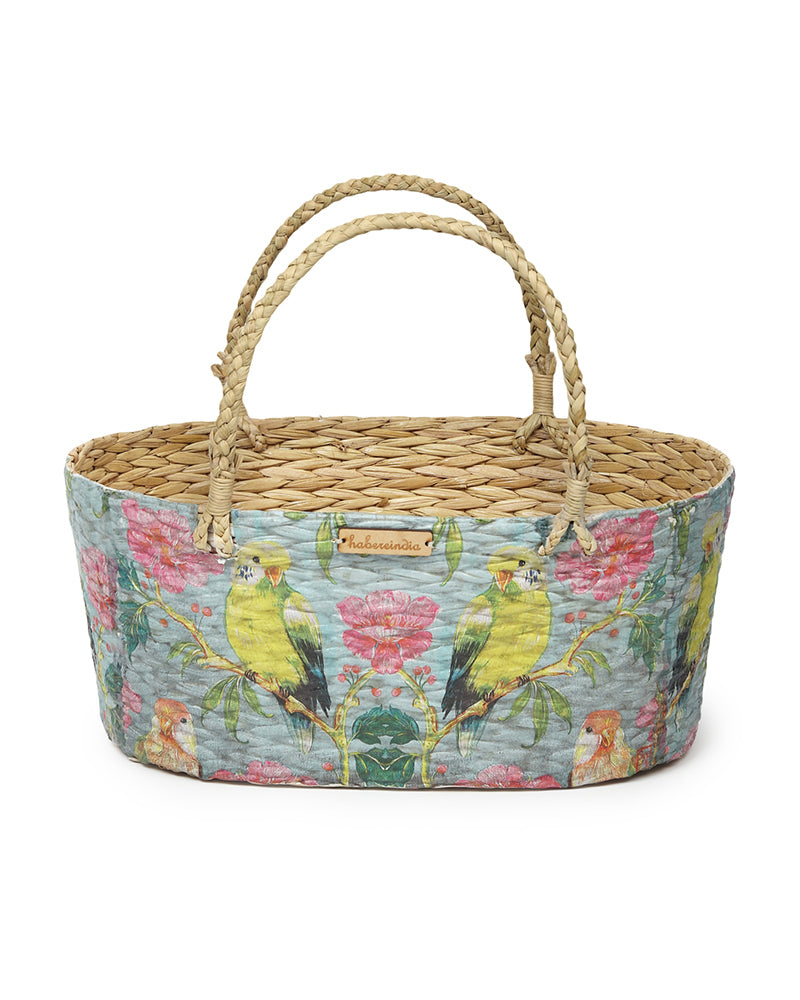 Seagrass Hamper Basket for Green Gifting and Contemporary Home Aesthetics