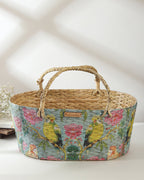 Seagrass Hamper Basket for Green Gifting and Contemporary Home Aesthetics