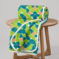 Divine Casa 120 GSM Microfiber Single Dohar | Soft & Lightweight Throw Blanket | Cozy & Breathable | All-Season Comfort | 210 x 140 CM | Abstract Pattern | Acid Lime Kafalo