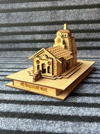 kedarnath Wooden Temple Model, Kedarnath Dham Design, 3D Cutting, Traditional Indian Religious Decor