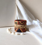 4S craft Handmade Cotton Thread Bangles Set for Women | Wooden style Brown,, beige & Gold Designer Bangles | Western And Traditional Festival Wear Bangle Set | Lightweight Comfortable Ethnic Fashion Jewelry (2.2, Brown & Beige)