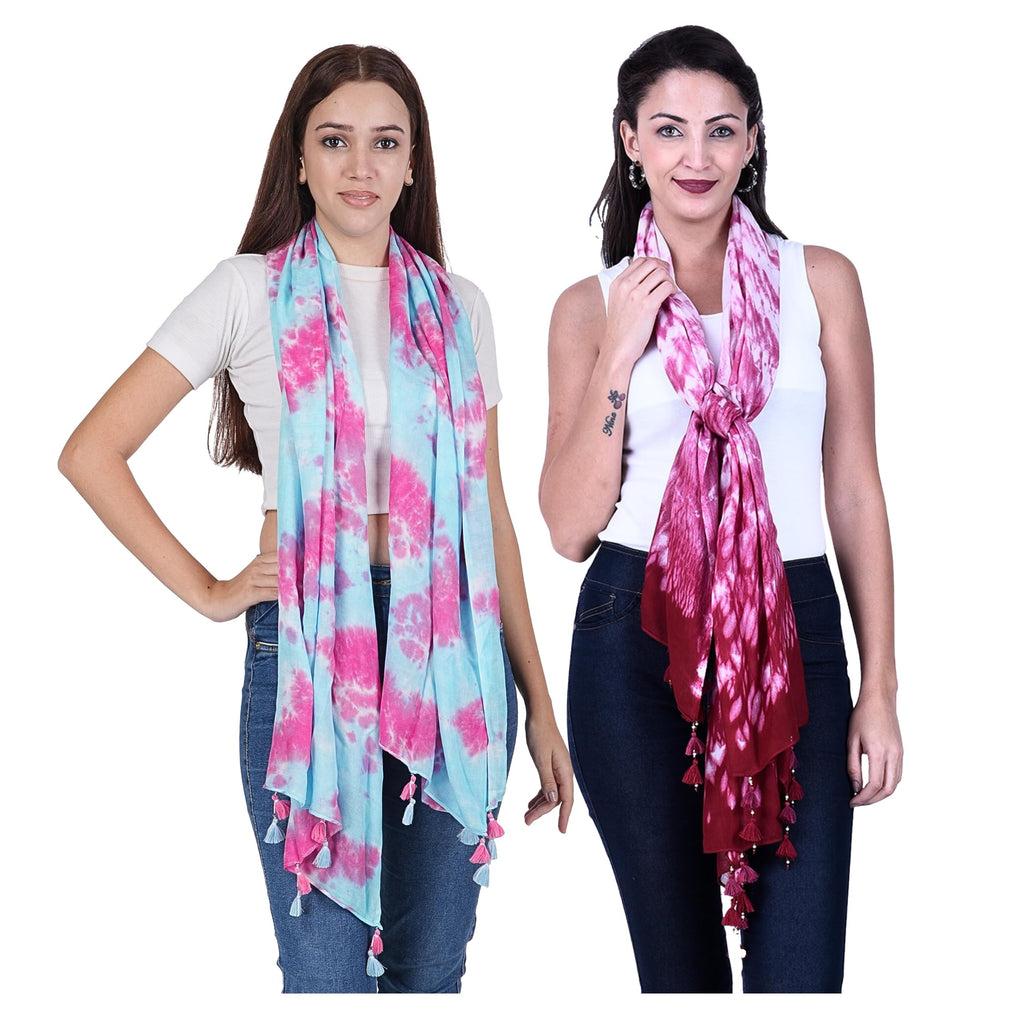 PALATT Cotton Scarf for Women | Lightweight Summer Stole for Women | Soft Breathable Ladies Scarf | Size 70 x 180 cm